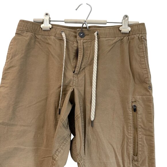 Vuori Tan Ripstop Drawstring Hiking Gorpcore V412 Pants Mens Size Large - Picture 3 of 4